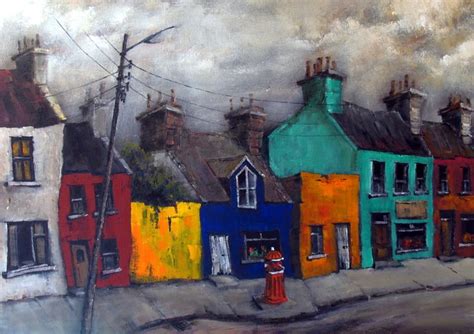 Ardgroom Village By Irish Contemporary Artist Val Byrne Irish Art