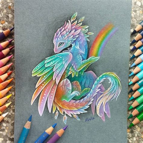 Fantasy Drawings Cool Drawings Fantasy Dragon Fantasy Art Cute
