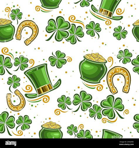 Seamless Shamrock Pattern Hi Res Stock Photography And Images Alamy