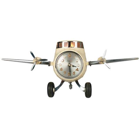Ivory Mastercrafters Sessions Airplane Clock At 1stdibs Airplane