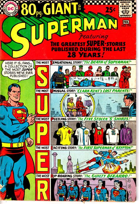 So where to for superman comic books now? Superman Comic Book Values and Prices Issues #191 - 200 ...