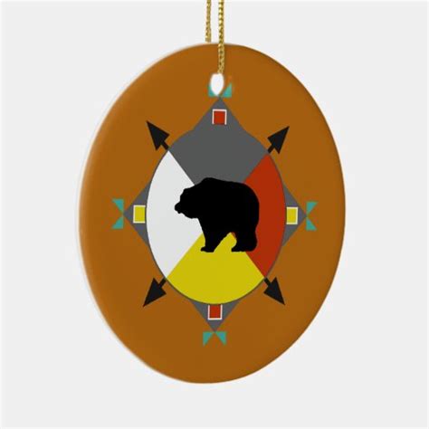 Cherokee Bear Four Directions Ornament Zazzle