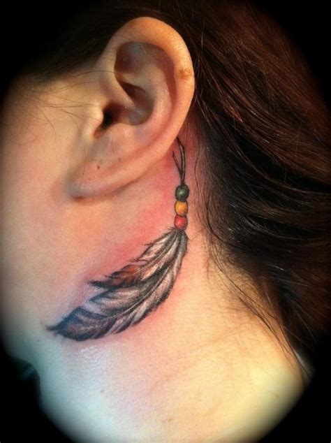 Feathers Neck By Jessica Brennan Tattoos