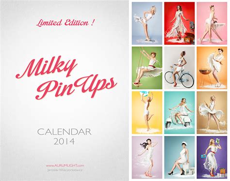 Milky Pinups Milk Calendar On Behance