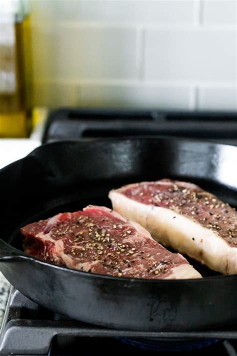 Cast Iron Seared Strip Steak A Flavorful Way To Make Steak