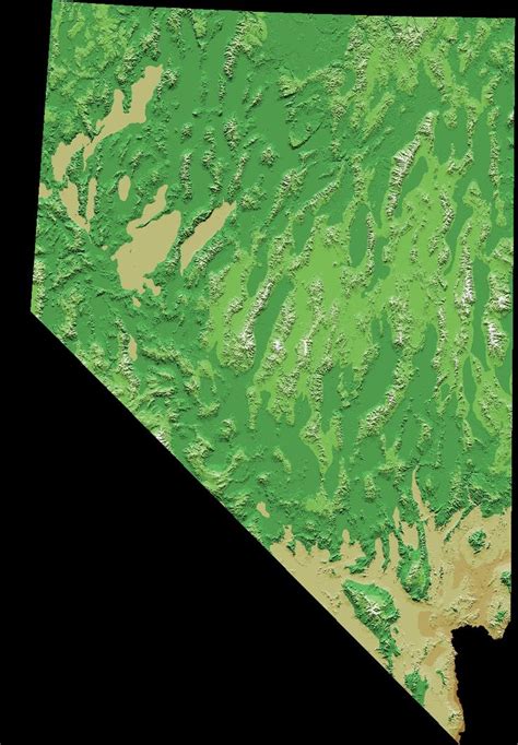Topographic Map Of Nevada Map Topographic Map Nevada
