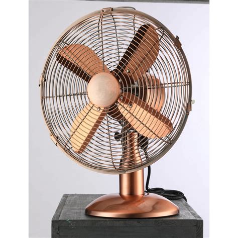 Buy Grade A1 Electriq 12 Inch Copper Desk Fan With Oscillating Function And Steady Base From