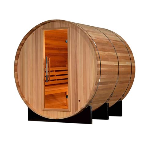 Golden Designs Arosa 4 Person Barrel Sauna Sun Valley Saunas
