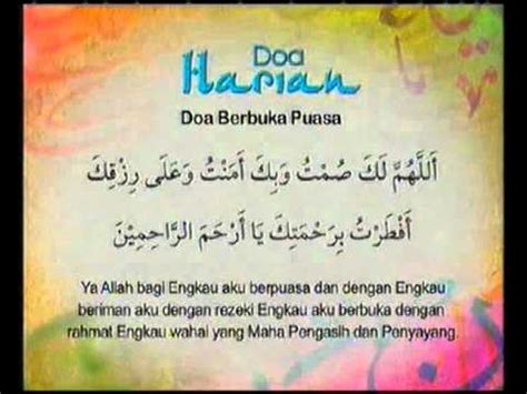 Doa buka puasa | Puasa Malaysia