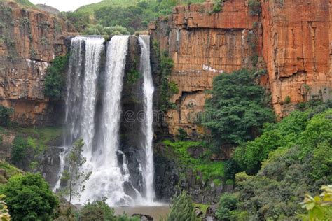 Cachoeiras África Do Sul De Waterval Boven Imagem De Stock Imagem De