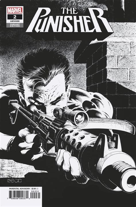 The Punisher Zeck B W Hidden Gem Cover Fresh Comics
