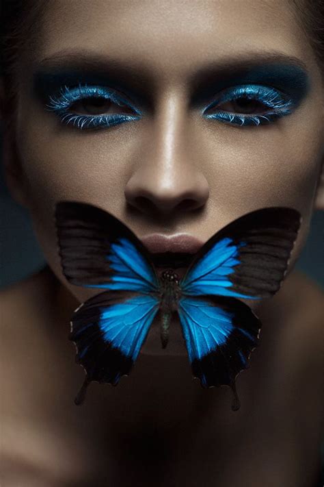 Butterfly Effect On Behance Butterfly Face Fashion Editorial Makeup