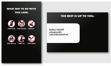 Click any business card design to see a larger version and download it. Redd Marketing Newsletter: Funny Business Cards-Think ...