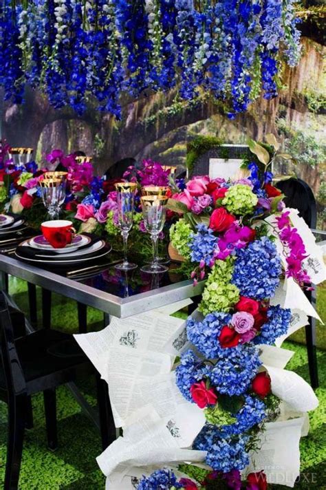 Alice in wonderland wedding decor. Alice in Wonderland ~ WedLuxe Magazine | Wonderland ...