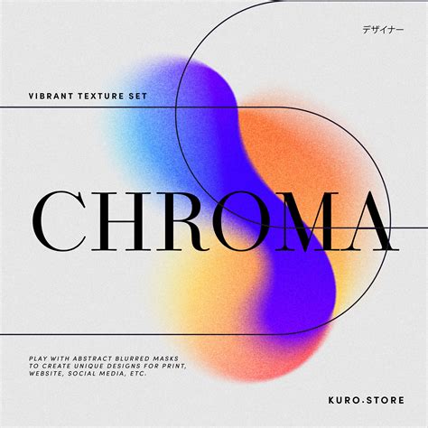 Chroma Retro Gradients Creativemarket In 2021 Texture Graphic Design