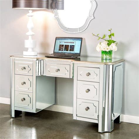 Check out our vanity mirror with desk selection for the very best in unique or custom, handmade pieces from our home & living shops. Hudson Mirrored Vanity Table / Desk | Mirrored vanity ...