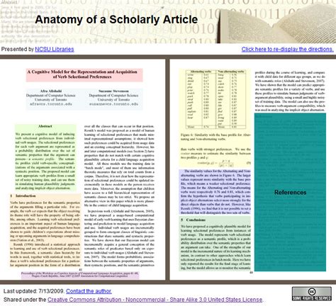 Anatomy Of A Scholarly Article How To Read A Scholarly Article