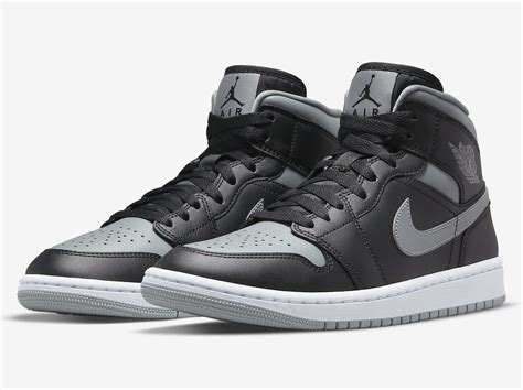Air Jordan 1 Mid Black Grey Bq6472 007 Release Date Jordans Shoes