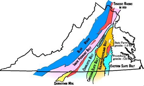 Paleozoic suspect terranes in the piedmont of Virginia Current time, time zone, dst, gmt/utc, population, postcode, elevation, latitude, longitude.