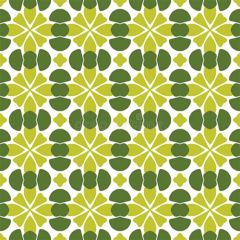 Bright Geometric Background In Traditional Tile Style Design For