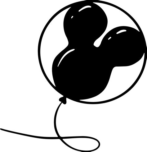 Mouse Balloon Svg Disney Mickey Svg Mickey Mouse Svg Mick Inspire