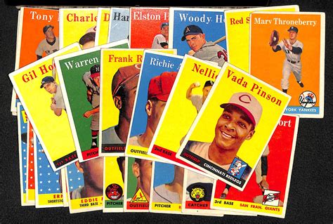 Lot Detail Lot Of 27 1958 Topps Baseball Cards W Hodges