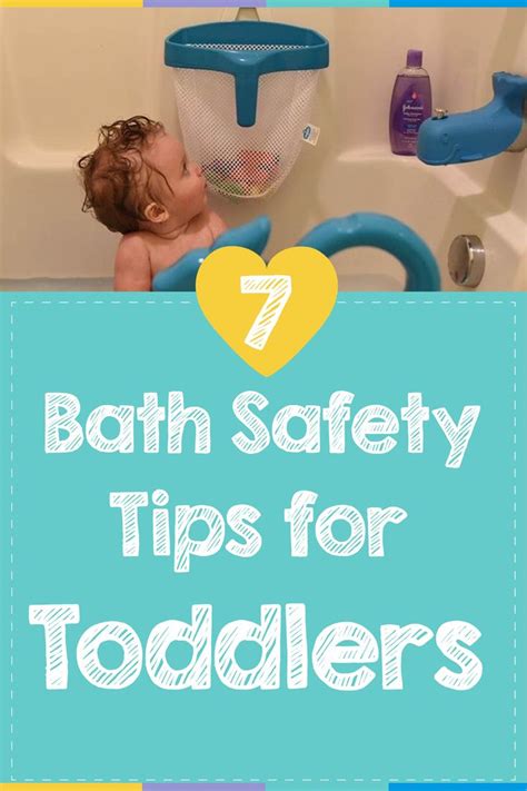 A Baby In A Bath Tub With The Words 7 Bath Safety Tips For Toddlers
