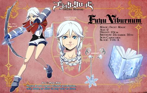 Whether youre excited to cosplay from black clover or just want something to rep your squad, these blue rose squad patches can tide you over! G - Black Clover OC - Fuyu by Mela-MKA on DeviantArt
