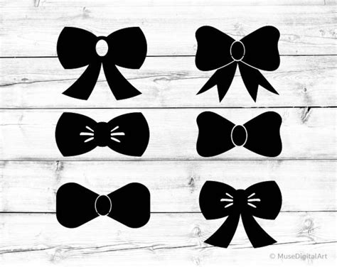 Bow Svg Bundle Girl Bow Svg Cut File Cheer Bow Svg For Cricut Etsy