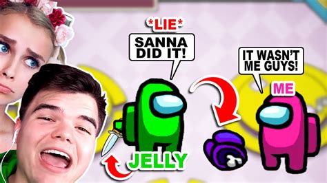 On pc, mobile, nintendo switch & soon xbox 1 day by @innerslothdevs merch: JELLY BLAMED ME In Among Us! (Roblox) - YouTube