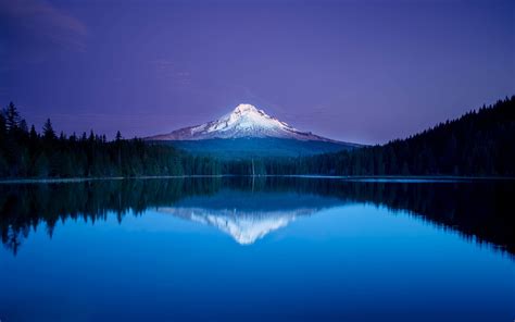 Wallpaper 2880x1800 Px Blue Forest Lake Mountain Oregon