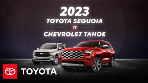 2023 Toyota Sequoia Vs 2023 Chevy Tahoe Toyota Youtube