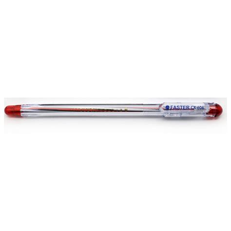 Colours ink ball point pen. Faster CX 606 Ball Pen Red, Five Star Stationery Sdn Bhd ...