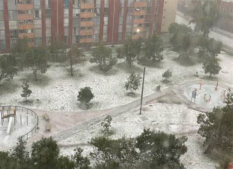 En Bogotá cayó fuerte granizada