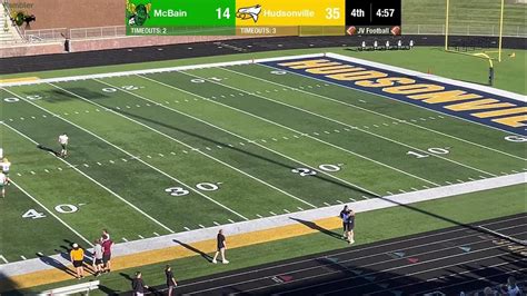 Jv Football Vs Hudsonville Youtube