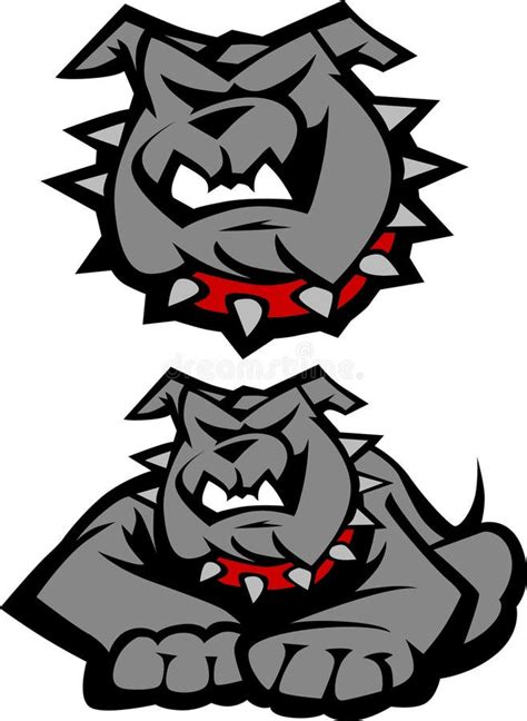 Bulldog Mascot Vector Logo Stock Vector Illustration Of Bulldogs
