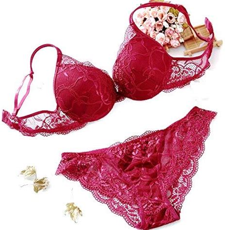 buy boldiva women s net elegant lacy love bridal bra and panty set wine 34b at