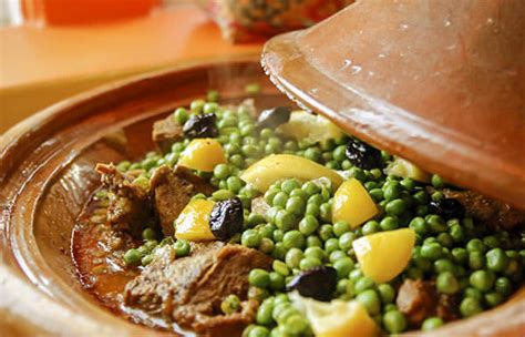 Tajine de viande aux petits pois et citron confit Recette
