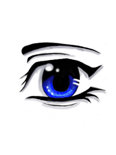 Anime eyes are only made up of a few basic shapes and they don't have a lot of detail, so they're actually pretty simple to draw. Anime Eye - Digital #1 by LunaWolfyAmor on DeviantArt