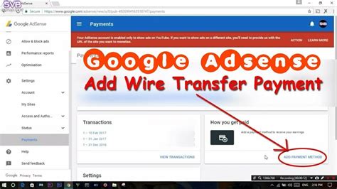 A wire transfer can be made from one bank account to another bank account. How to transfer Google Adsense money to bank account via ...