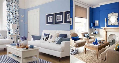 Blue living room decor ideas. Royal Blue And White Living Room - Modern House