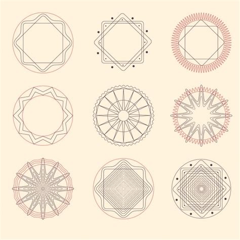 Geometric Elements Collection Vector Free Download