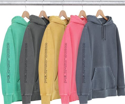 Over Dyed Hooded Sweatshirt Spring Summer 2015 Supreme