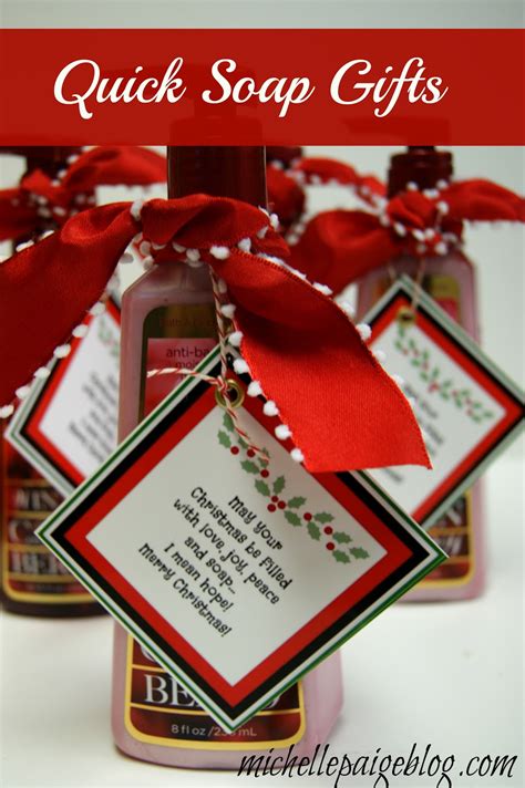 Michelle Paige Blogs Quick Soap T For Christmas