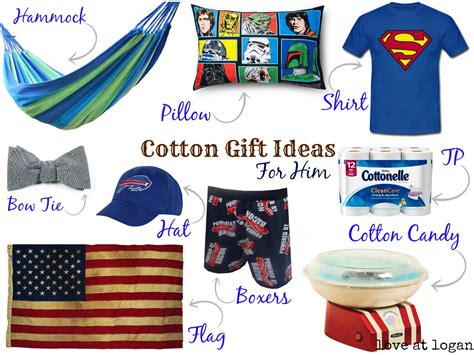63 items in this article 17 items on sale! Love at Logan: Second Anniversary Cotton Gift Ideas