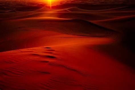 Desert Sunset Red Sunset Desert Sunset Sunrise Sunset Dubai Desert