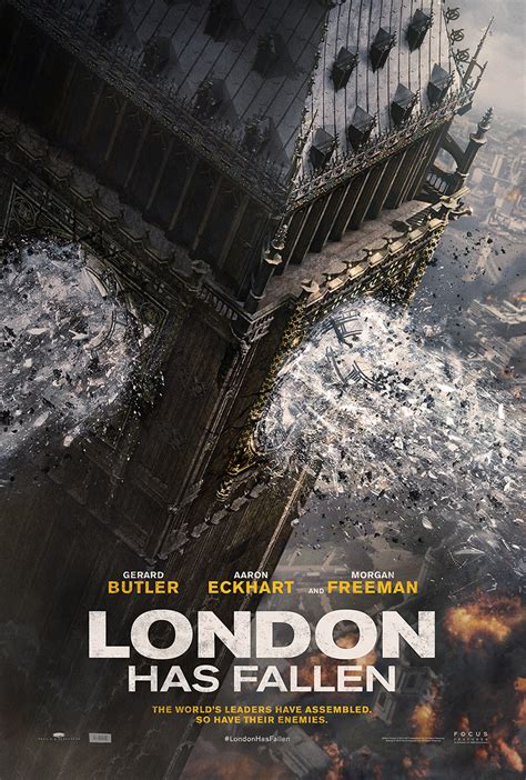Gerard butler (left) and aaron eckhart during the photocall for their film olympus has fallen in 2013 aaron eckhart at the london film festival for the surprise film in 2016 (bex. Poster For London Has Fallen - blackfilm.com - Black ...