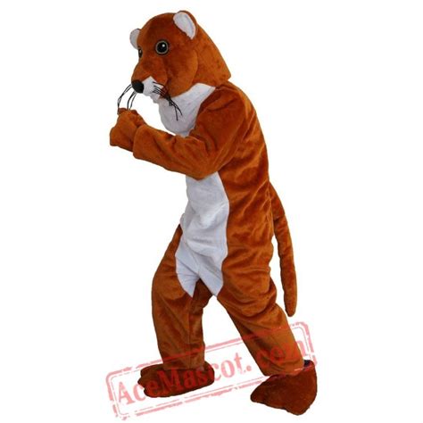 Brown Weasel Stoat Mascot Costume For Adult