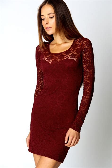 Long Sleeve Lace Dress Picture Collection