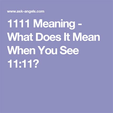 1111 Angel Number What Is The 1111 Spiritual Meaning 1111 Meaning